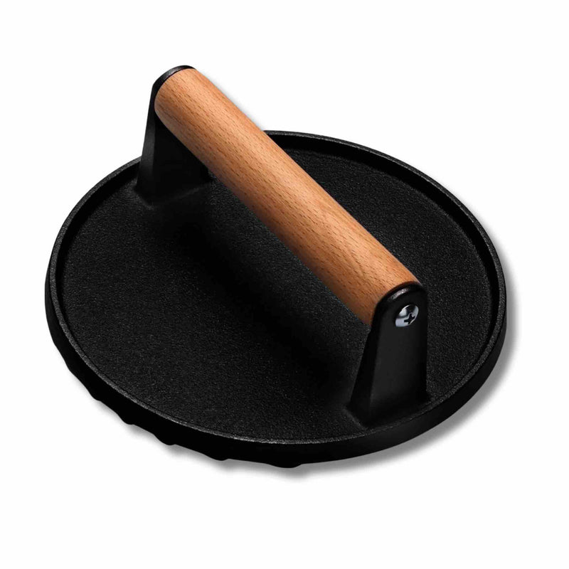 Cast Iron Smash Burger Press - 1