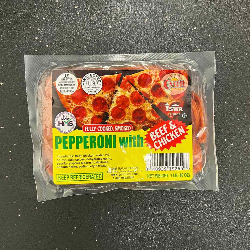zabiha halal beef pepperoni - packing