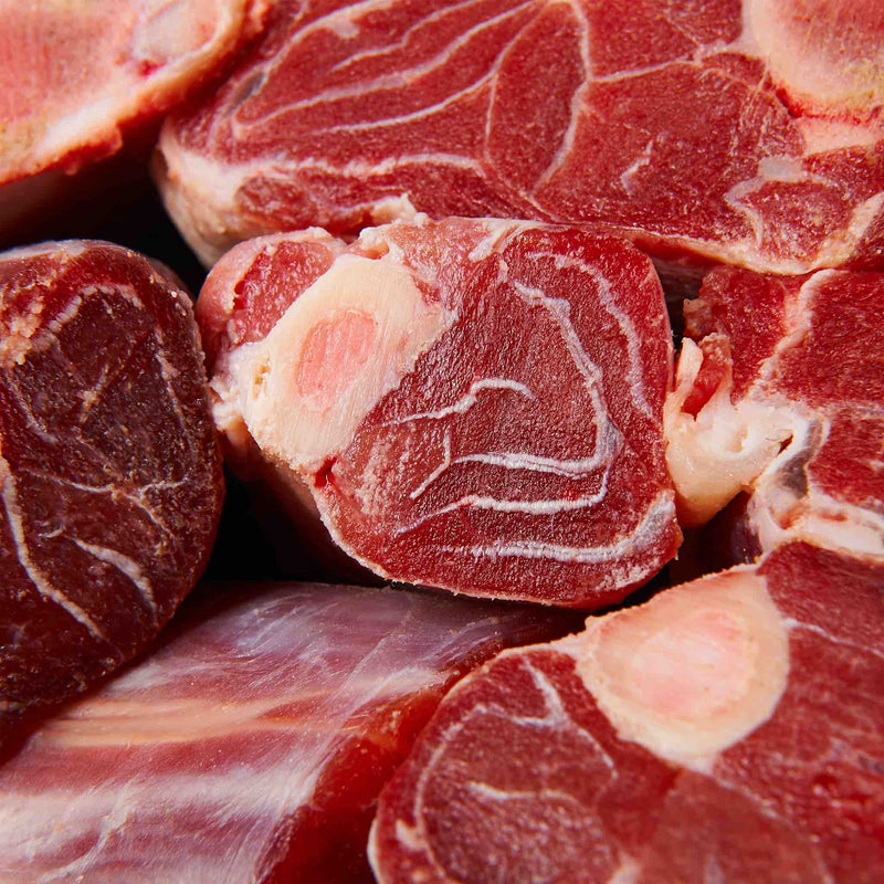 Zabiha Halal Goat Shanks Whole - Detail close up
