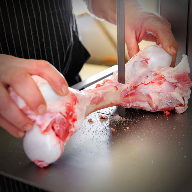 Bison Split Marrow Bones Cutting