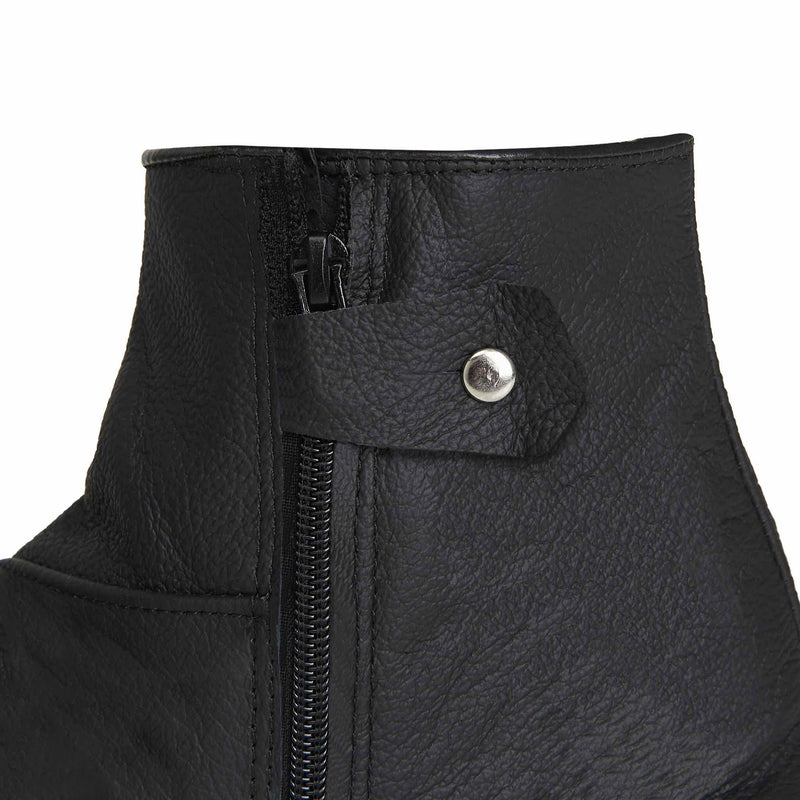 Easy Wear Sheep Leather Socks with White Fur