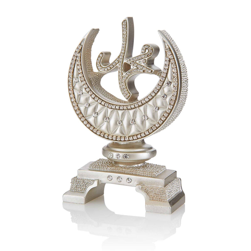 Medium Table Art in Silver - Allah Muhammad S.A.W